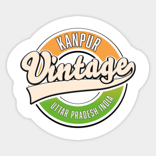 Kanpur vintage style logo Sticker